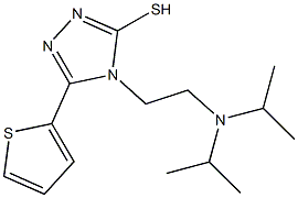 4-{2-[bis(propan-2-yl)amino]ethyl}-5-(thiophen-2-yl)-4H-1,2,4-triazole-3-thiol Structure