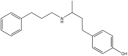 4-{3-[(3-phenylpropyl)amino]butyl}phenol Structure