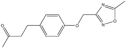 4-{4-[(5-methyl-1,2,4-oxadiazol-3-yl)methoxy]phenyl}butan-2-one,,结构式