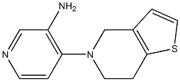 4-{4H,5H,6H,7H-thieno[3,2-c]pyridin-5-yl}pyridin-3-amine Struktur