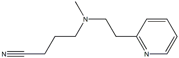 4-{methyl[2-(pyridin-2-yl)ethyl]amino}butanenitrile Structure