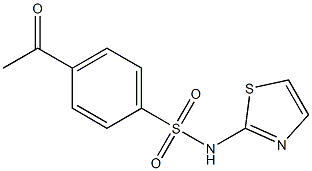 4-acetyl-N-(1,3-thiazol-2-yl)benzene-1-sulfonamide Structure