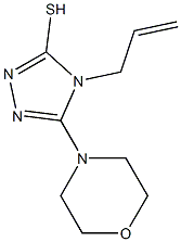 4-allyl-5-morpholin-4-yl-4H-1,2,4-triazole-3-thiol 化学構造式