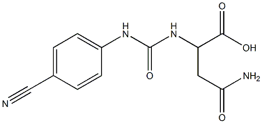 4-amino-2-({[(4-cyanophenyl)amino]carbonyl}amino)-4-oxobutanoic acid