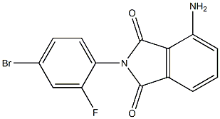 4-amino-2-(4-bromo-2-fluorophenyl)-2,3-dihydro-1H-isoindole-1,3-dione Structure