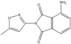 4-amino-2-(5-methyl-1,2-oxazol-3-yl)-2,3-dihydro-1H-isoindole-1,3-dione,,结构式