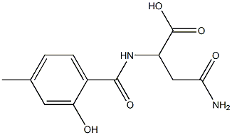 4-amino-2-[(2-hydroxy-4-methylbenzoyl)amino]-4-oxobutanoic acid