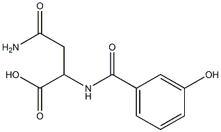 4-amino-2-[(3-hydroxybenzoyl)amino]-4-oxobutanoic acid