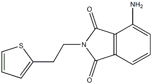 4-amino-2-[2-(thiophen-2-yl)ethyl]-2,3-dihydro-1H-isoindole-1,3-dione,,结构式