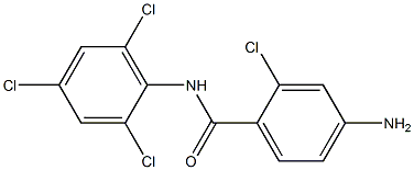 4-amino-2-chloro-N-(2,4,6-trichlorophenyl)benzamide Struktur