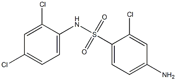 4-amino-2-chloro-N-(2,4-dichlorophenyl)benzene-1-sulfonamide Struktur