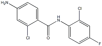 4-amino-2-chloro-N-(2-chloro-4-fluorophenyl)benzamide Structure