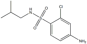 4-amino-2-chloro-N-(2-methylpropyl)benzene-1-sulfonamide 结构式