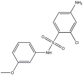 4-amino-2-chloro-N-(3-methoxyphenyl)benzene-1-sulfonamide Structure