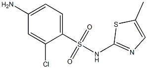 4-amino-2-chloro-N-(5-methyl-1,3-thiazol-2-yl)benzene-1-sulfonamide