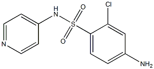 4-amino-2-chloro-N-(pyridin-4-yl)benzene-1-sulfonamide 结构式