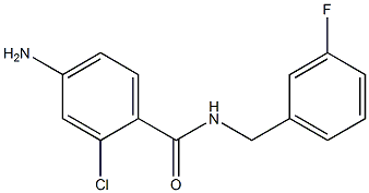  4-amino-2-chloro-N-[(3-fluorophenyl)methyl]benzamide