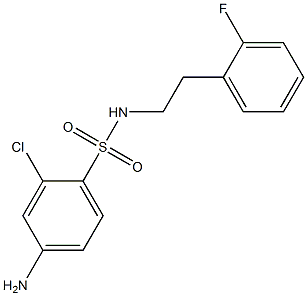 4-amino-2-chloro-N-[2-(2-fluorophenyl)ethyl]benzene-1-sulfonamide