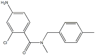 4-amino-2-chloro-N-methyl-N-[(4-methylphenyl)methyl]benzamide