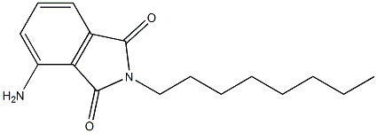 4-amino-2-octyl-2,3-dihydro-1H-isoindole-1,3-dione 化学構造式