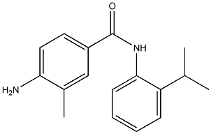 4-amino-3-methyl-N-[2-(propan-2-yl)phenyl]benzamide 结构式