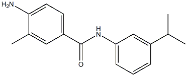 4-amino-3-methyl-N-[3-(propan-2-yl)phenyl]benzamide,,结构式