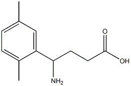 4-amino-4-(2,5-dimethylphenyl)butanoic acid Structure