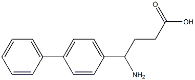 4-amino-4-(4-phenylphenyl)butanoic acid Structure