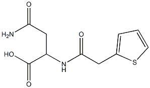 4-amino-4-oxo-2-[(thien-2-ylacetyl)amino]butanoic acid Structure