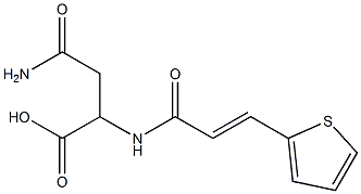 4-amino-4-oxo-2-{[(2E)-3-thien-2-ylprop-2-enoyl]amino}butanoic acid 结构式