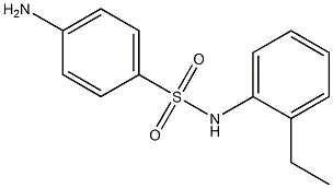 4-amino-N-(2-ethylphenyl)benzenesulfonamide,,结构式