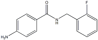 4-amino-N-(2-fluorobenzyl)benzamide 结构式