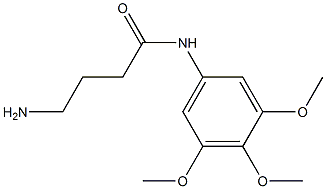 4-amino-N-(3,4,5-trimethoxyphenyl)butanamide 化学構造式