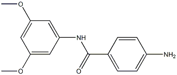 4-amino-N-(3,5-dimethoxyphenyl)benzamide Structure