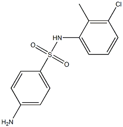 4-amino-N-(3-chloro-2-methylphenyl)benzene-1-sulfonamide Structure