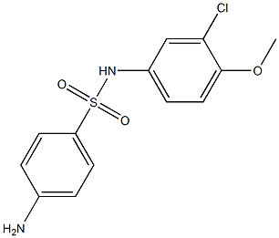 4-amino-N-(3-chloro-4-methoxyphenyl)benzene-1-sulfonamide