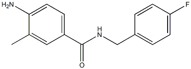 4-amino-N-(4-fluorobenzyl)-3-methylbenzamide,,结构式