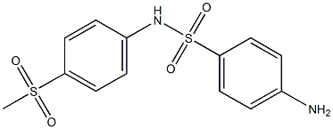 4-amino-N-(4-methanesulfonylphenyl)benzene-1-sulfonamide 结构式