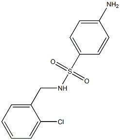 4-amino-N-[(2-chlorophenyl)methyl]benzene-1-sulfonamide 结构式