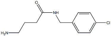  4-amino-N-[(4-chlorophenyl)methyl]butanamide