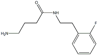4-amino-N-[2-(2-fluorophenyl)ethyl]butanamide 结构式