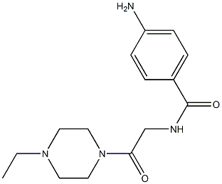 4-amino-N-[2-(4-ethylpiperazin-1-yl)-2-oxoethyl]benzamide,,结构式
