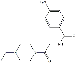 4-amino-N-[2-(4-ethylpiperazin-1-yl)-2-oxoethyl]benzamide 化学構造式