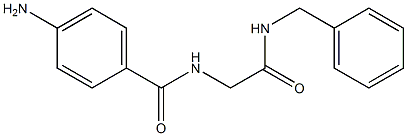 4-amino-N-[2-(benzylamino)-2-oxoethyl]benzamide 化学構造式