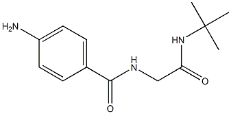 4-amino-N-[2-(tert-butylamino)-2-oxoethyl]benzamide Struktur