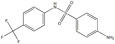 4-amino-N-[4-(trifluoromethyl)phenyl]benzene-1-sulfonamide,,结构式
