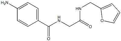4-amino-N-{2-[(2-furylmethyl)amino]-2-oxoethyl}benzamide 结构式