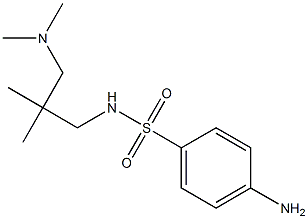 4-amino-N-{2-[(dimethylamino)methyl]-2-methylpropyl}benzene-1-sulfonamide 结构式