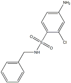 4-amino-N-benzyl-2-chlorobenzene-1-sulfonamide Structure