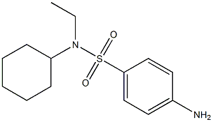 4-amino-N-cyclohexyl-N-ethylbenzenesulfonamide Struktur